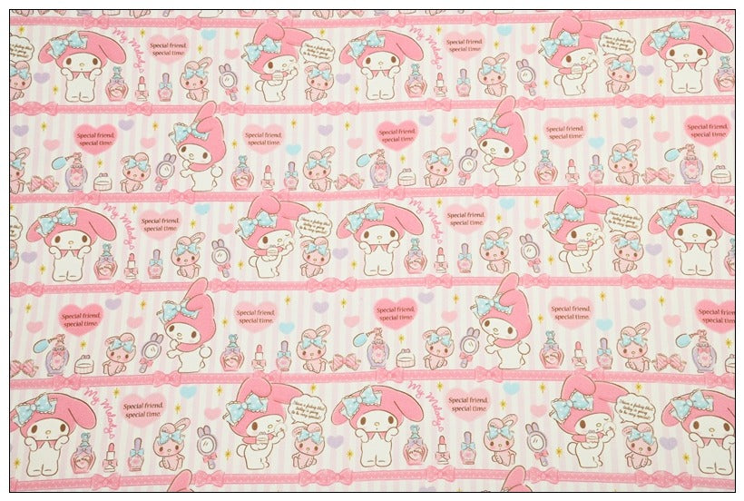 Sanrio My Melody 2 prints! 1 Yard Printed Cotton Fabric, Fabric by Yard, Yardage Bag Fabrics, Children Fabrics, Kids, Japanese 2024