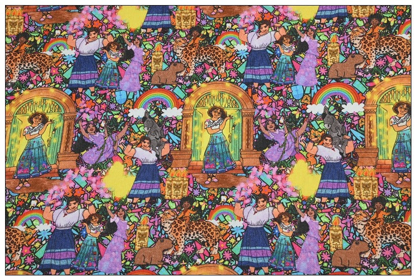 SALE! Encanto Characters Mirabel Madrigal 3 prints ! 1 Yard Quality Medium Thickness Plain Poly Fabric, Fabric by Yard, Yardage Fabrics2503