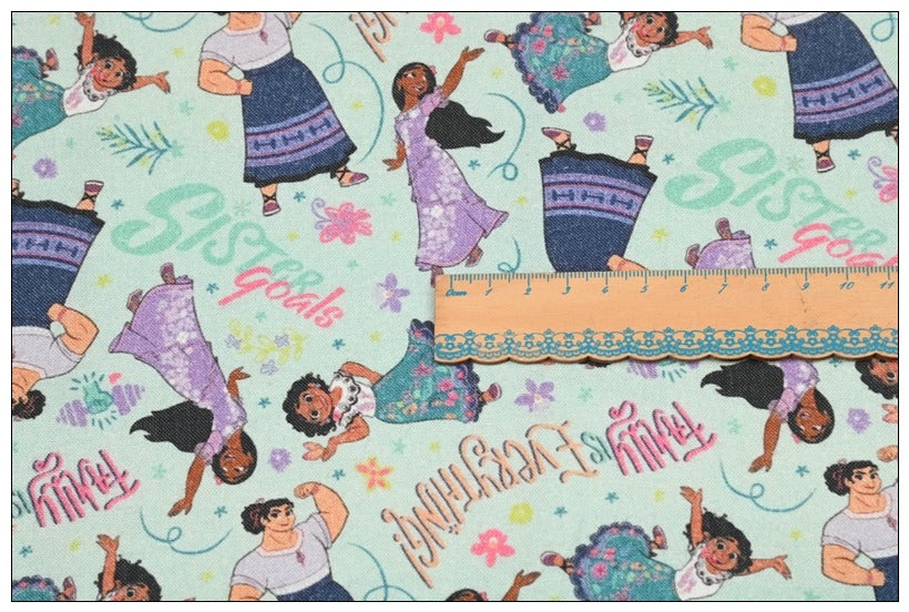 SALE! Encanto Characters Mirabel Madrigal 3 prints ! 1 Yard Quality Medium Thickness Plain Poly Fabric, Fabric by Yard, Yardage Fabrics2503