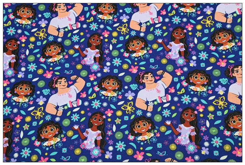 SALE! Encanto Characters Mirabel Madrigal 3 prints ! 1 Yard Quality Medium Thickness Plain Poly Fabric, Fabric by Yard, Yardage Fabrics2503