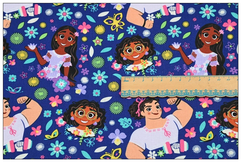 SALE! Encanto Characters Mirabel Madrigal 3 prints ! 1 Yard Quality Medium Thickness Plain Poly Fabric, Fabric by Yard, Yardage Fabrics2503