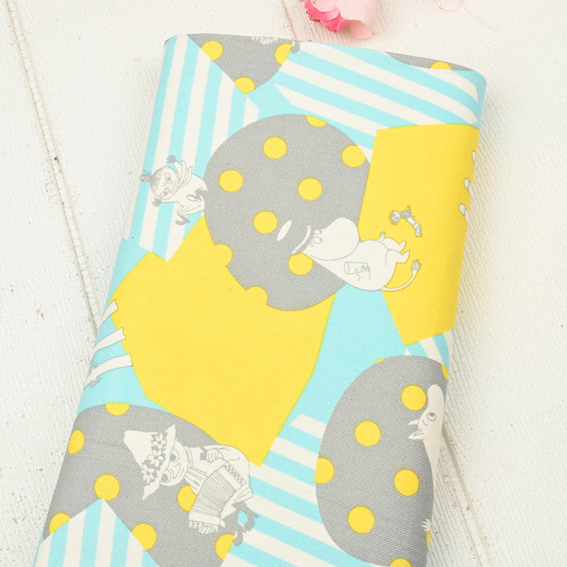 Moomins dots and stripes 2 Colors! 1 Yard Cotton Twill Fabric, Fabric by Yard, Yardage Fabrics for Bags
