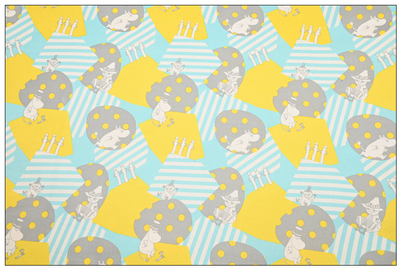 Moomins dots and stripes 2 Colors! 1 Yard Cotton Twill Fabric, Fabric by Yard, Yardage Fabrics for Bags