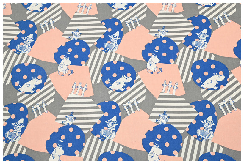Moomins dots and stripes 2 Colors! 1 Yard Cotton Twill Fabric, Fabric by Yard, Yardage Fabrics for Bags