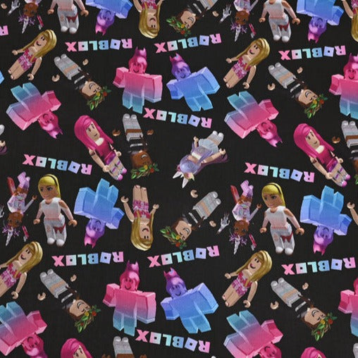 Roblox unreal Purple! 1 Yard Digital Printed Cotton Fabric, Fabric by Yard, Yardage Fabrics, Children Kids