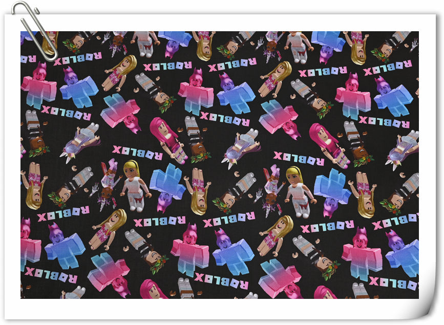 Roblox unreal Purple! 1 Yard Digital Printed Cotton Fabric, Fabric by Yard, Yardage Fabrics, Children Kids