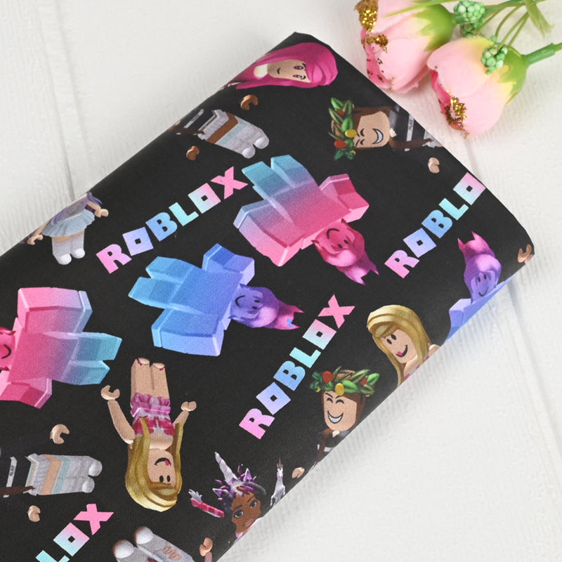 Roblox unreal Purple! 1 Yard Digital Printed Cotton Fabric, Fabric by Yard, Yardage Fabrics, Children Kids
