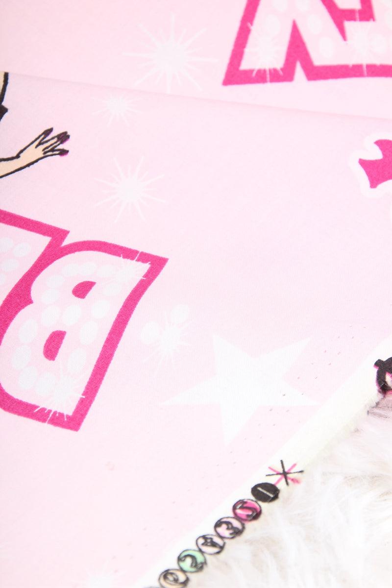 Flaunt It Babe, Betty Boop pink! 1 Meter Medium Thickness Cotton Fabric, Fabric by Yard, Yardage Cotton Fabrics for Style Clothes Bags 2104 - fabrics-top