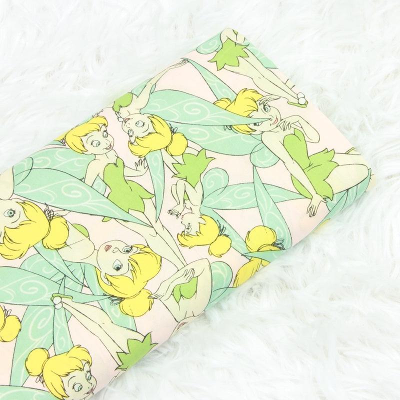 Tinker Bell the Fairies Green! 1 Yard Quality Medium Thickness Plain Cotton Fabric, Fabric by Yard, Yardage Cotton Fabrics for Style 2101 - fabrics-top