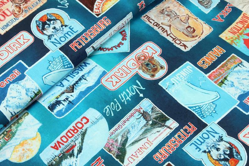Alaska! 1 Meter Medium Weight Plain Cotton Fabric, Fabric by Yard, Yardage Cotton Fabrics for Style Garments, Bags - fabrics-top