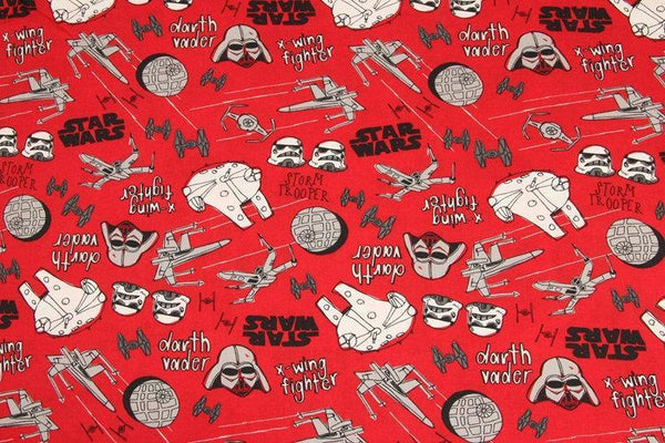 Star Wars red ! 1 Meter Medium Thickness Twill Polyester Fabric, Fabric by Yard, Yardage Polyester Fabrics for Style Bags Super Hero