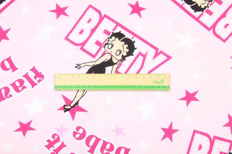 Flaunt It Babe, Betty Boop pink! 1 Meter Medium Thickness Cotton Fabric, Fabric by Yard, Yardage Cotton Fabrics for Style Clothes Bags 2104 - fabrics-top
