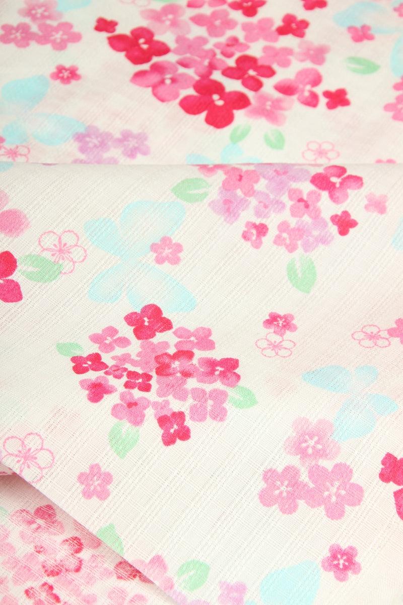 Sakura blooms Japanese Style! 1 Meter Printed Cotton Fabric, Fabric by Yard, Yardage Fabrics, Children Kids - fabrics-top