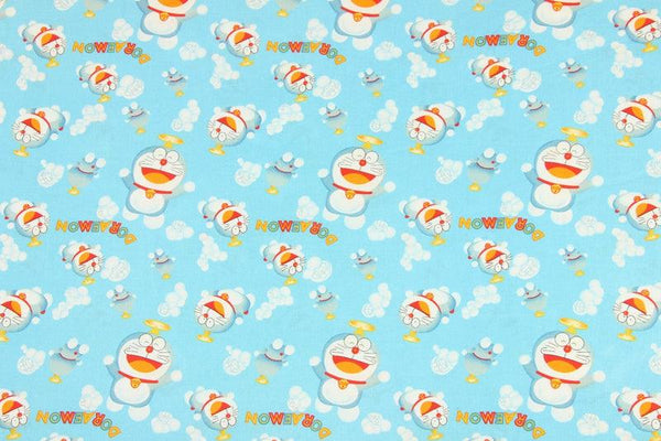 Doraemon! 1 Meter Medium Thickness Cotton Fabric, Fabric by Yard, Yardage Cotton Fabrics for Style Clothing Bags