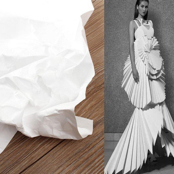 White Tyvek Paper! 1 Yard of Tyvek Fabric, Dupond Paper for Fashion Designer, White Paper, Washable Tyvek Paper 1070D 1082D