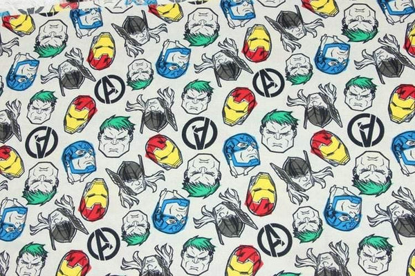 the Avengers ! 1 Meter Medium Thickness Twill Polyester Fabric, Fabric by Yard, Yardage Polyester Fabrics for Style Bags Super Hero