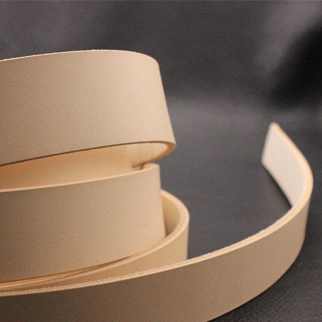 1 Pcs Top Layer Genuine Flat Leather Strap, Raw Cut, Single-sided, Veg-tanned, Width 34/38/29/24/18 mm, Thickness 3.5mm, Made in Itay. - fabrics-top