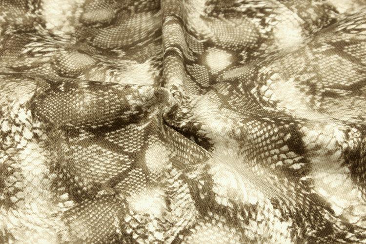 Boa Snake Skin! 1 Meter Heavy Cotton Fabric, Fabric by Yard, Yardage Cotton Fabrics for Style Garments, Bags Animal Print - fabrics-top