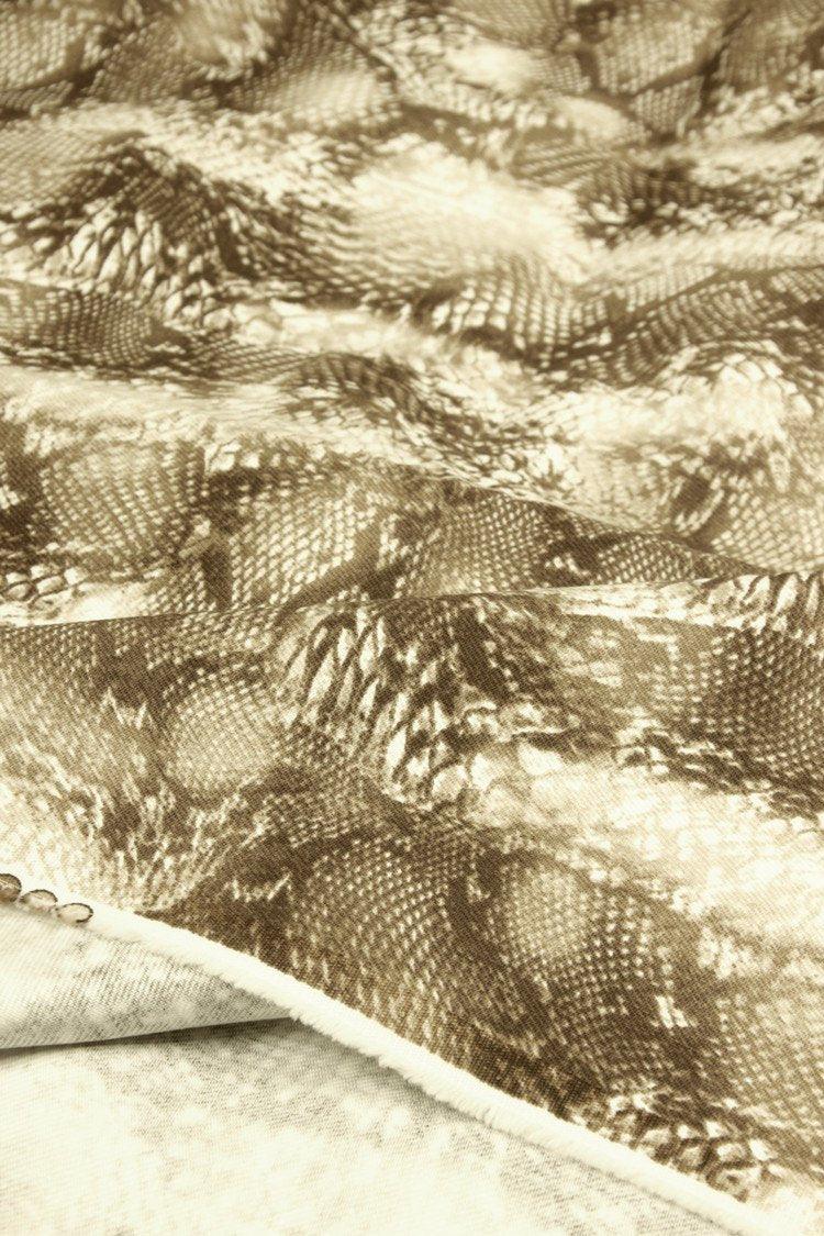 Boa Snake Skin! 1 Meter Heavy Cotton Fabric, Fabric by Yard, Yardage Cotton Fabrics for Style Garments, Bags Animal Print - fabrics-top