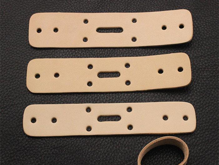 1 Pcs Top Layer Genuine Flat Leather Strap, Raw Cut, Single-sided, Veg-tanned, Width 34/38/29/24/18 mm, Thickness 3.5mm, Made in Itay. - fabrics-top