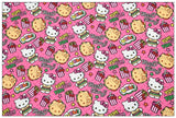 Hello Kitty Cookies and drinks! 1 Yard Medium Thickness Plain Cotton Fabric, Fabric by Yard, Yardage 2024