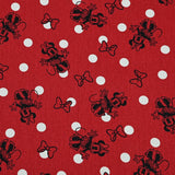 Minnie Polka Dots red! 1 Yard Heavy Weight Twill Cotton Fabric, Fabric by Yard, Yardage Cotton Fabrics for  Style Garments, Bags (Copy)