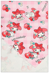 Sanrio My Melody 2 prints! 1 Yard Printed Cotton Fabric, Fabric by Yard, Yardage Bag Fabrics, Children Fabrics, Kids, Japanese 2024