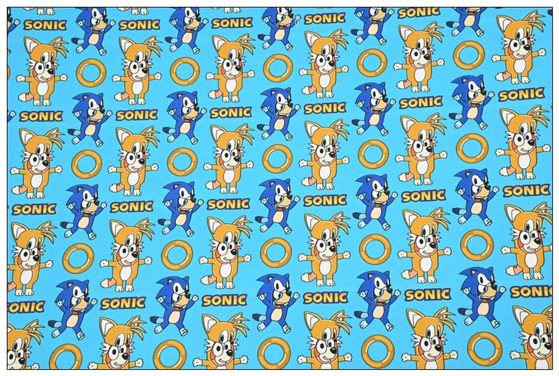 Adorable Bluey the Aussie Cartoon Dog 11 Prints! 1 Yard Quality light-weight Oxford Cotton Fabric, Fabric Aussie 2410