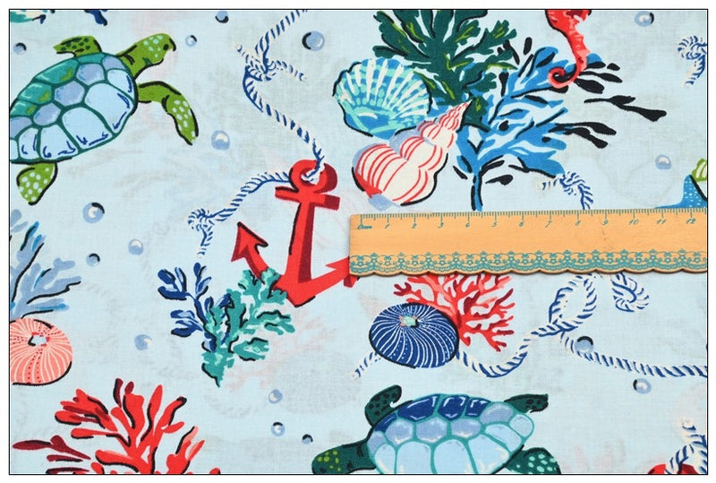 Antilles Treasure_Anchors Aweigh Vera Bradl! 1 Meter Quality Printed Cotton Fabrics by Yard, Vera Bradley Retired