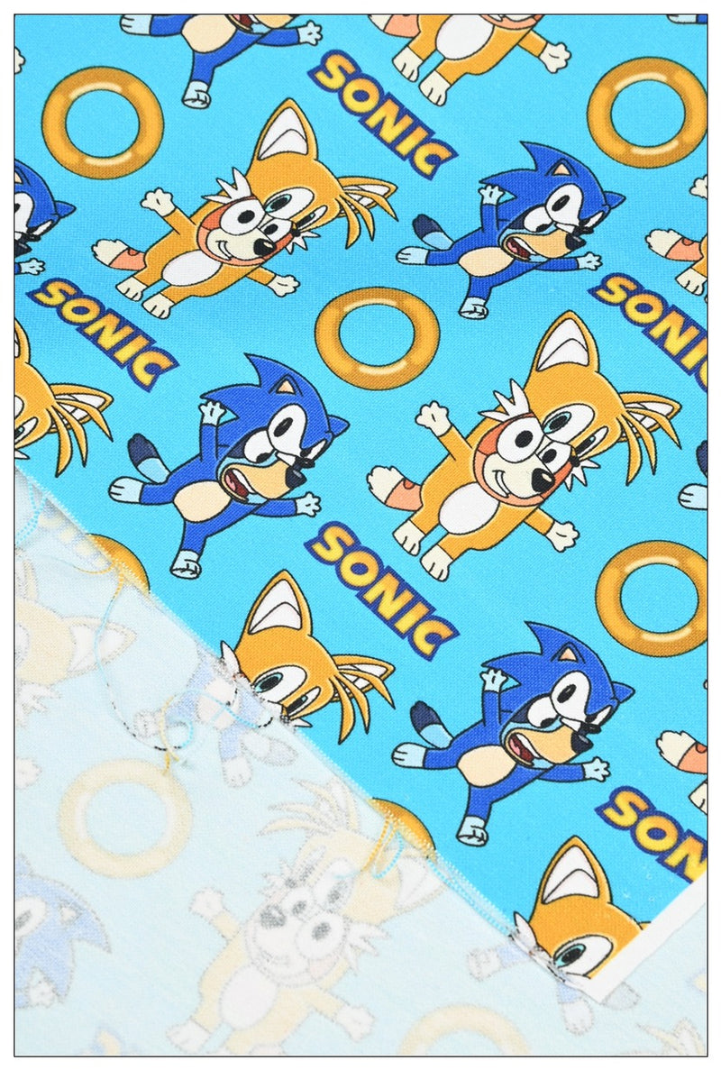 Adorable Bluey the Aussie Cartoon Dog 11 Prints! 1 Yard Quality light-weight Oxford Cotton Fabric, Fabric Aussie 2410