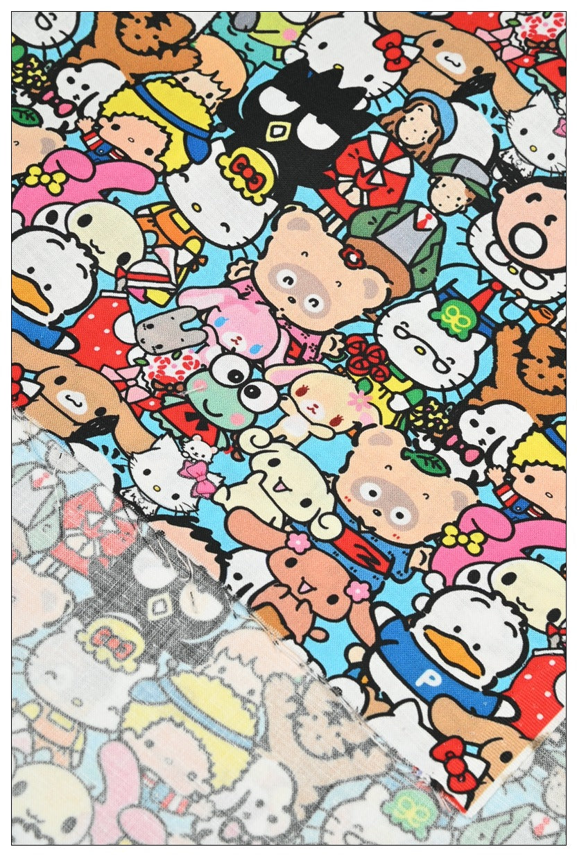 Sanrio Characters Cinnamoroll 5 Prints! 1 Yard Medium Thickness Plain Cotton Fabric, Fabric by Yard, Yardage 202411