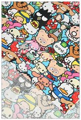 Sanrio Characters Cinnamoroll 5 Prints! 1 Yard Medium Thickness Plain Cotton Fabric, Fabric by Yard, Yardage 202411