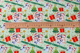 Bluey Bingo the Dog at Christmas! 1 Yard Quality Medium Thickness Plain Cotton Fabric, Fabric Australian