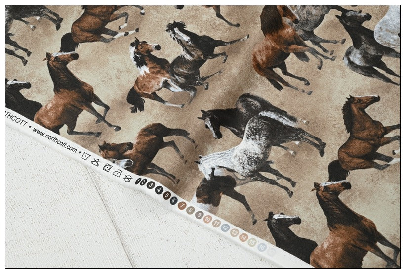 Big Game and Horse 2 prints!  1 Yard Medium Weight Thickness Plain Cotton Fabric, Fabric by Yard, Yardage Cotton Fabrics for  Style Garments, Bags