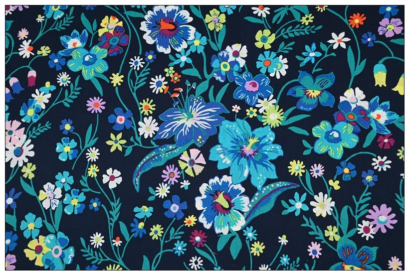 Dream Garden! 1 Meter Medium Thickness Cotton Fabric, Fabric by Yard, Yardage Cotton Fabrics for  Style Garments, Bags