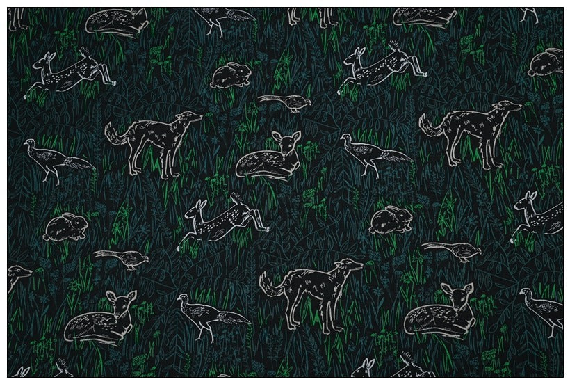 Merry Mischief Snowday Animals Vera Bradl! 1 Meter Quality Printed Cotton Fabrics by Yard, Vera Bradley Retired