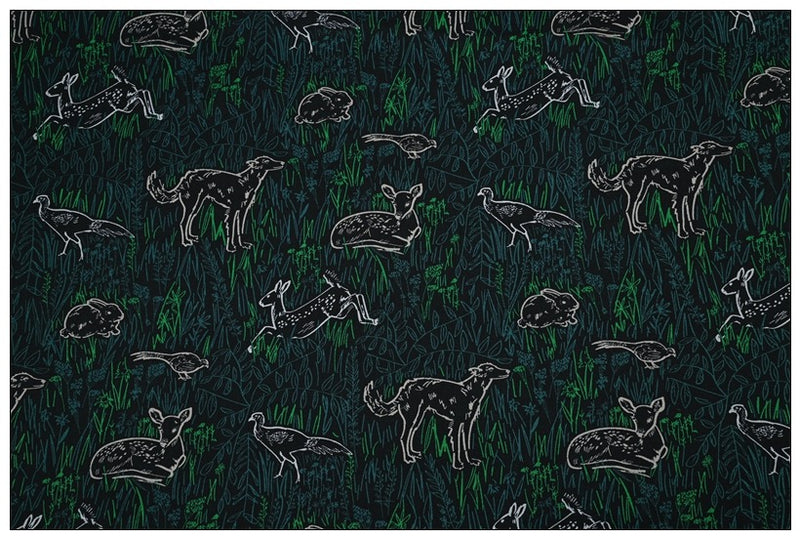 Merry Mischief Snowday Animals Vera Bradl! 1 Meter Quality Printed Cotton Fabrics by Yard, Vera Bradley Retired