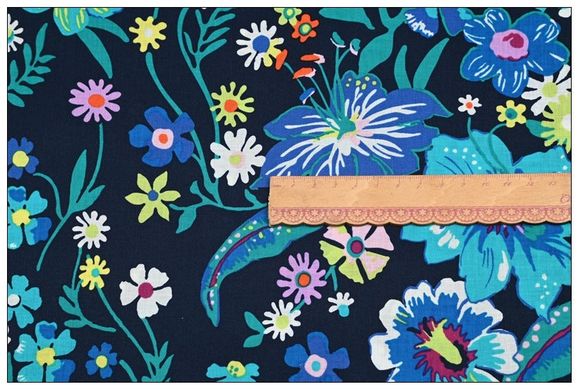 Dream Garden! 1 Meter Medium Thickness Cotton Fabric, Fabric by Yard, Yardage Cotton Fabrics for  Style Garments, Bags