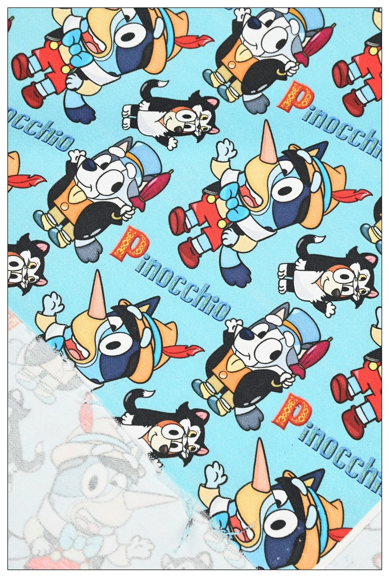 Adorable Bluey the Aussie Cartoon Dog 11 Prints! 1 Yard Quality light-weight Oxford Cotton Fabric, Fabric Aussie 2410