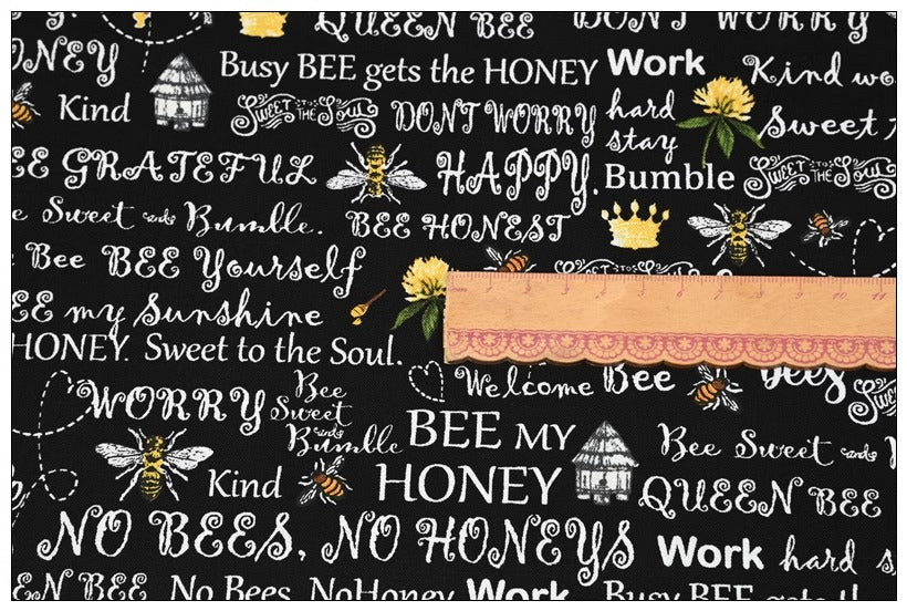 Bee your Honey 2 Patterns! 1 Yard Quality Printed Cotton, Fabrics by Yard, Fabric Yardage Fabrics Japanese Style (Copy) (Copy)