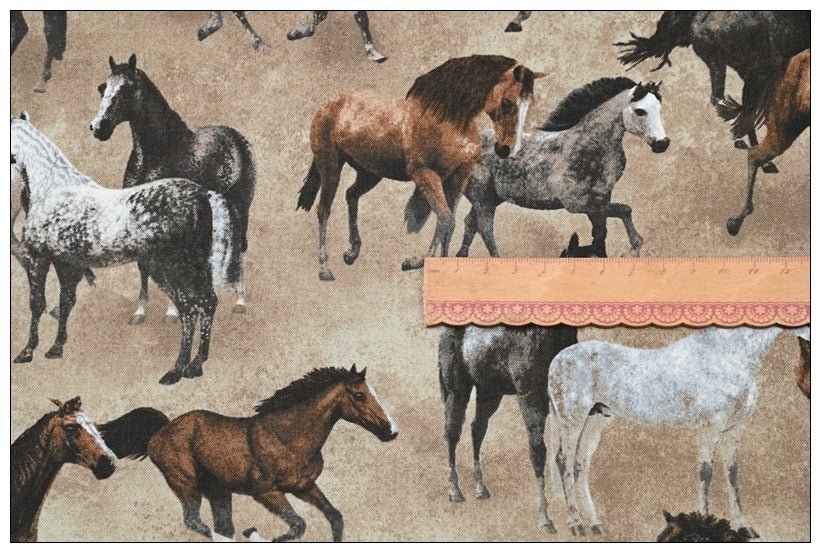 Big Game and Horse 2 prints!  1 Yard Medium Weight Thickness Plain Cotton Fabric, Fabric by Yard, Yardage Cotton Fabrics for  Style Garments, Bags