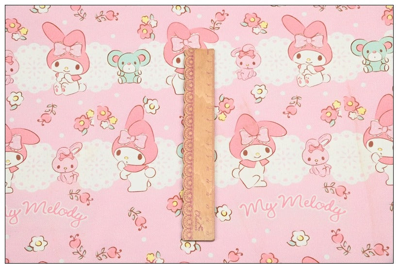 Sanrio My Melody 2 prints! 1 Yard Printed Cotton Fabric, Fabric by Yard, Yardage Bag Fabrics, Children Fabrics, Kids, Japanese 2024