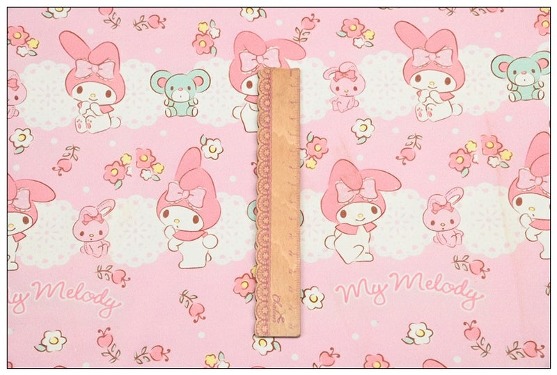 Sanrio My Melody 2 prints! 1 Yard Printed Cotton Fabric, Fabric by Yard, Yardage Bag Fabrics, Children Fabrics, Kids, Japanese 2024