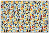 Adorable Bluey the Aussie Cartoon Dog 11 Prints! 1 Yard Quality light-weight Oxford Cotton Fabric, Fabric Aussie 2410