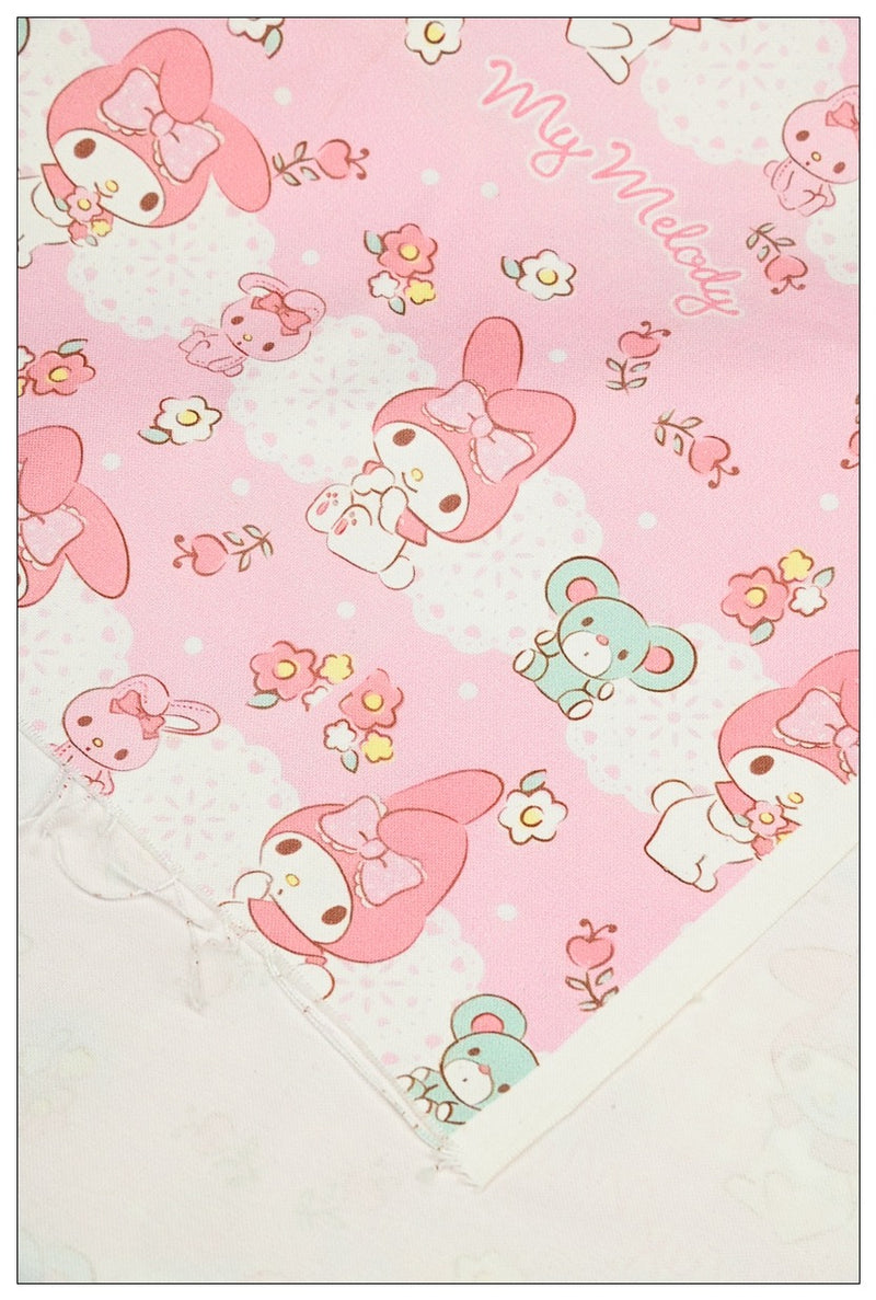 Sanrio My Melody 2 prints! 1 Yard Printed Cotton Fabric, Fabric by Yard, Yardage Bag Fabrics, Children Fabrics, Kids, Japanese 2024