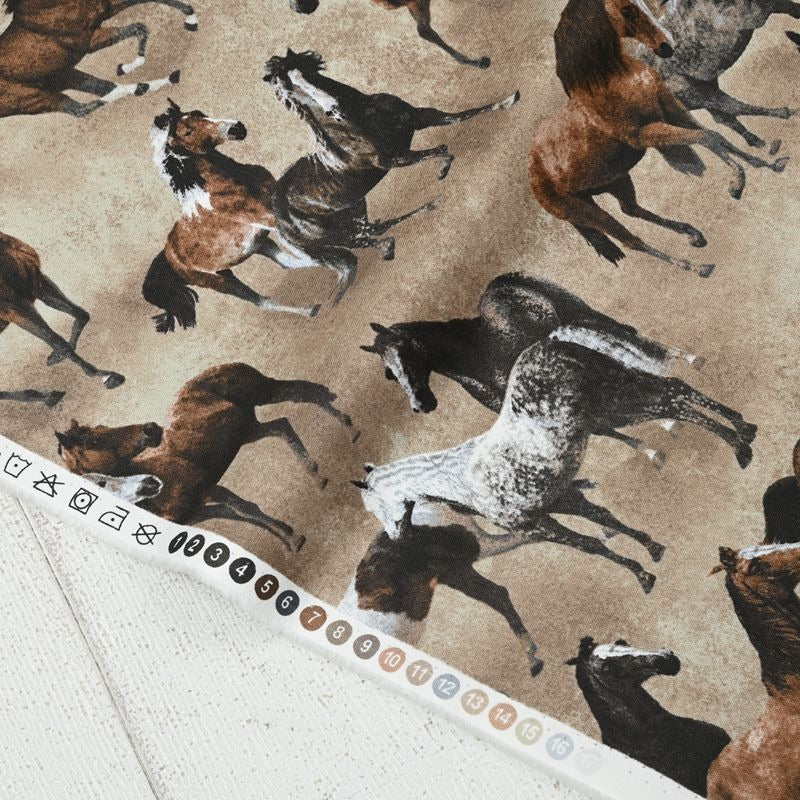 Big Game and Horse 2 prints!  1 Yard Medium Weight Thickness Plain Cotton Fabric, Fabric by Yard, Yardage Cotton Fabrics for  Style Garments, Bags