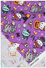 Hello Kitty and Sanrio Friends 5 Prints! 1 Yard Medium Thickness Plain Cotton Fabric, Fabric by Yard, Yardage 202411