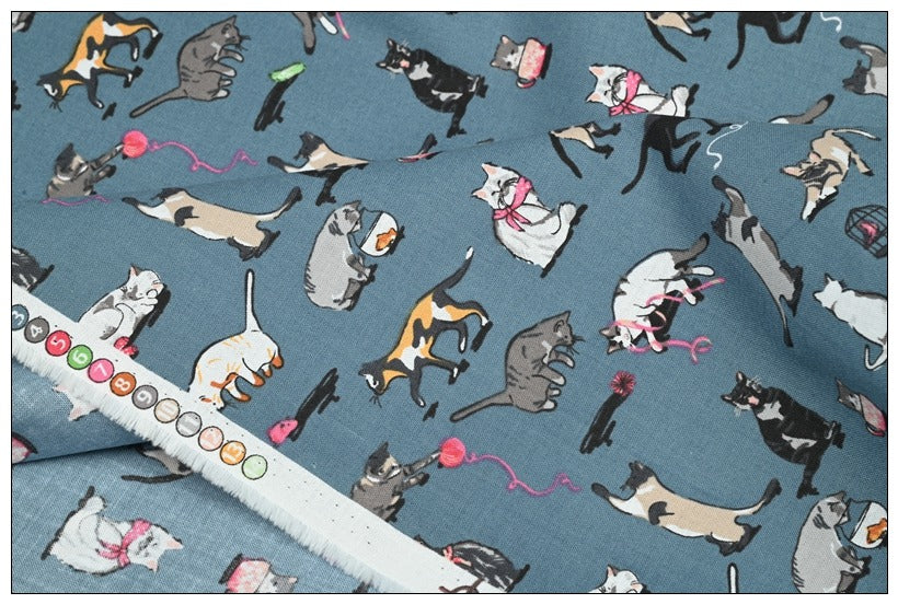 Dog Show_ Cat's Meow! 1 Meter Quality Printed Cotton Fabrics by Yard, Vera Bradley Retired Pattern