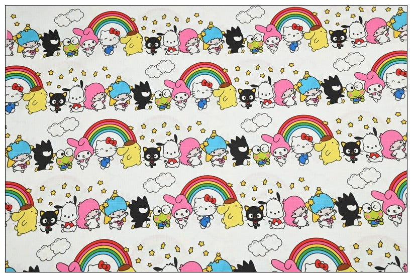 Sanrio Characters Cinnamoroll 5 Prints! 1 Yard Medium Thickness Plain Cotton Fabric, Fabric by Yard, Yardage 202411