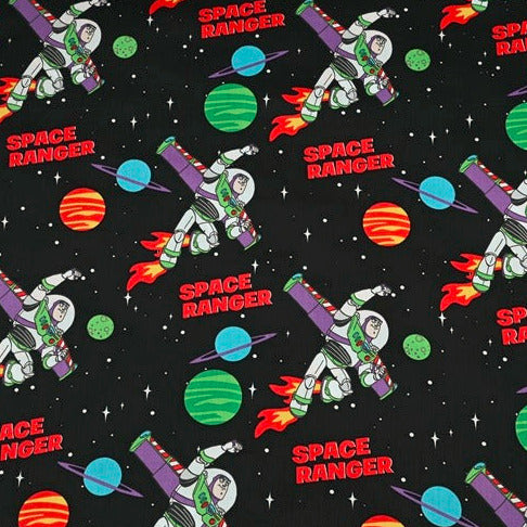 Space Ranger the Toys ! 1 Yard of Quality Printed Cotton Fabrics by Yard, Fabric Yardage Comics Fabrics Draft Grinch Christmas